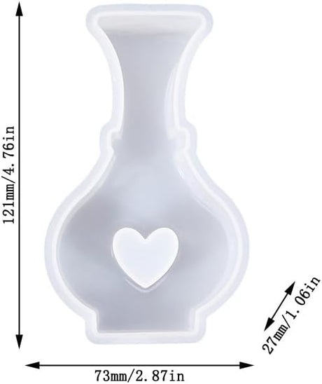 Molde de Silicona para Freshie Love Vase - Aromas y Decoración