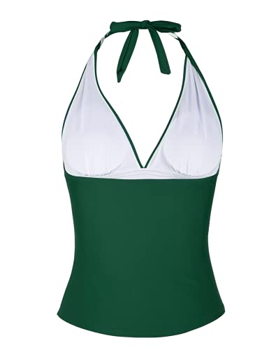 Parte superior de tankini para natación, con cuello