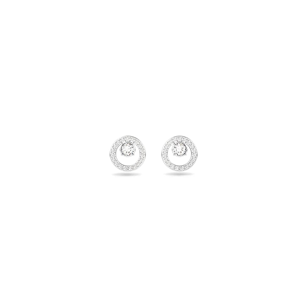 Aretes pequeños con forma de círculo para mujer