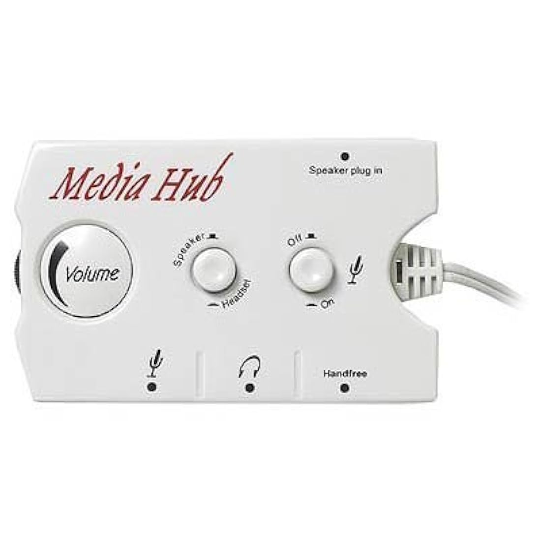 Conmutación de audio Altavoz/auriculares Hub - Manhattan