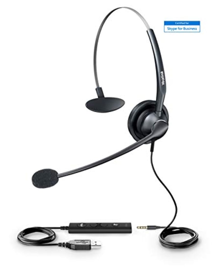 Auriculares de diadema con USB para teléfonos IP