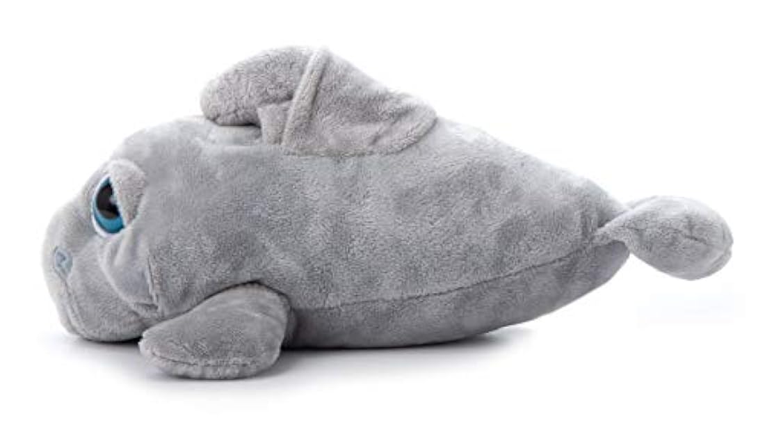 Peluche de Manatí color gris para niños.The Petting Zoo