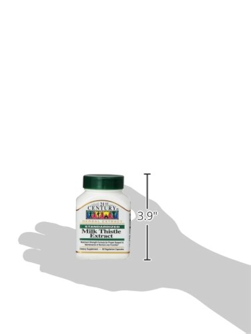 21st Century Extracto de cardo de leche Cápsulas vegetales