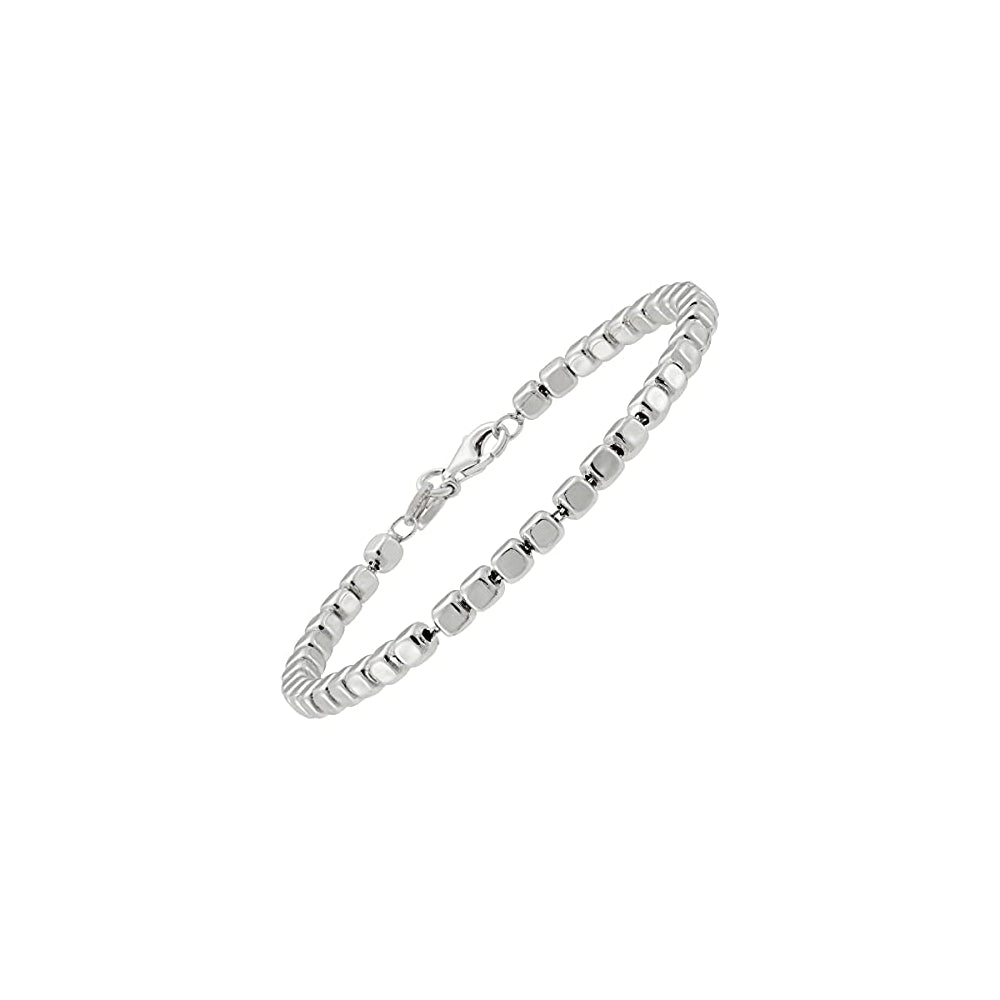 Pulseras y tobilleras Brazalete de cuentas en plata de ley