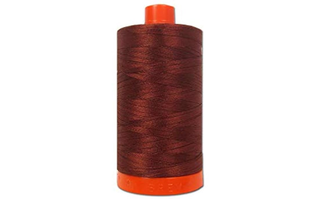aurifil A1050 –  Solid 50 WT 1422yds Rust algodón Mako hilo