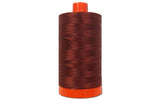 aurifil A1050 –  Solid 50 WT 1422yds Rust algodón Mako hilo