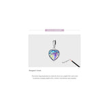 Pulseras y tobilleras de plata de ley con diseño de corazón