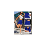 Shorts cortos deportivos de cintura alta talla L