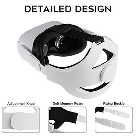 diadema ajustable compatible con Oculus Quest 2 con cojín