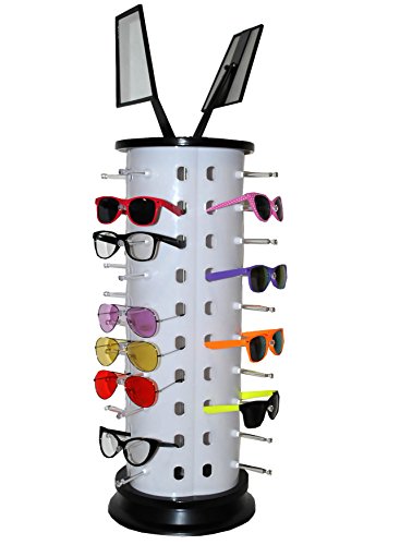 Display 40 PCS para gafas de sol con espejo giratorio