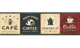 Papel Pintado Frontera Libro Café Letreros para Cocina
