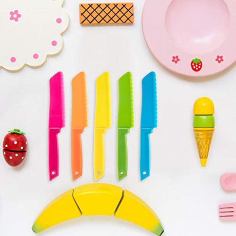 Jovitec - Juego de cuchillos de cocina para niños