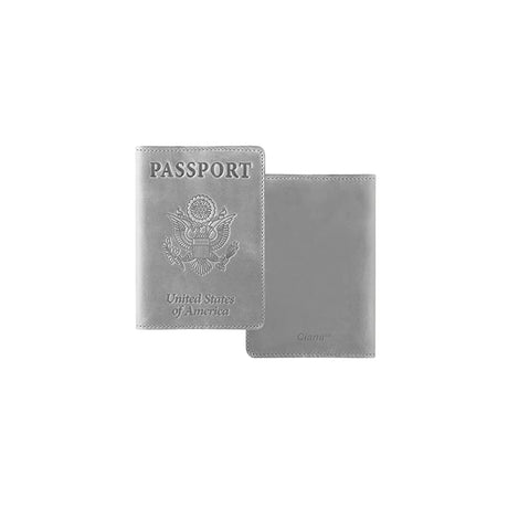 Porta Documentos y Tarjetas de piel sintética gris