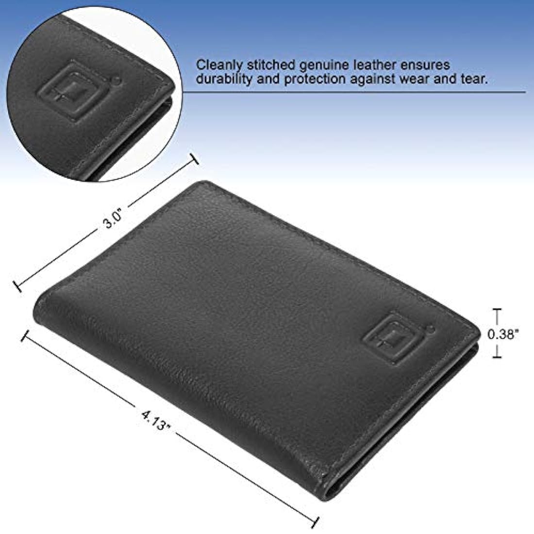 Minimalista Bolsillo Frontal Cartera para Hombre