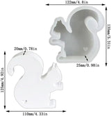 Molde de Silicona para Frescos de Auto, A Little Squirrel, 3D