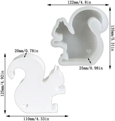 Molde de Silicona para Frescos de Auto, A Little Squirrel, 3D