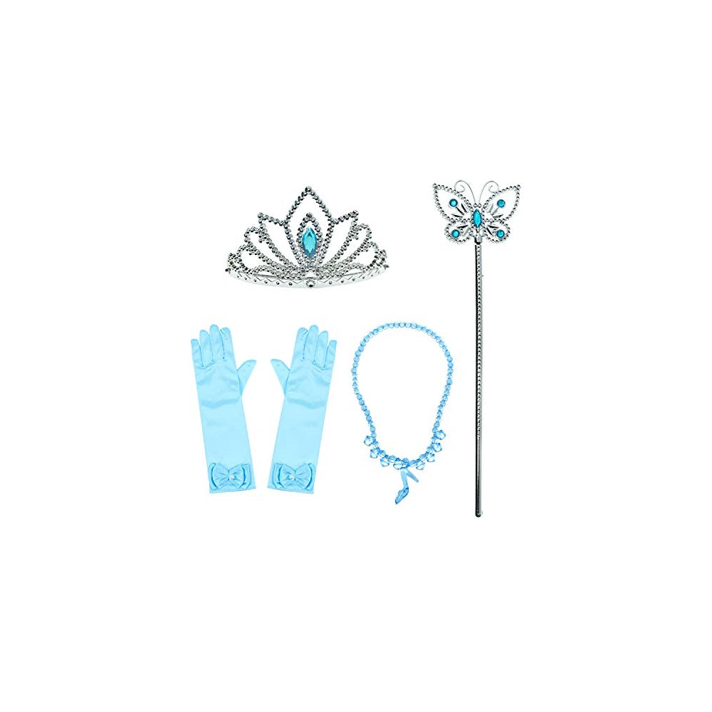Disfraz de princesa Cenienta  azul para niñas talla 5-6 años