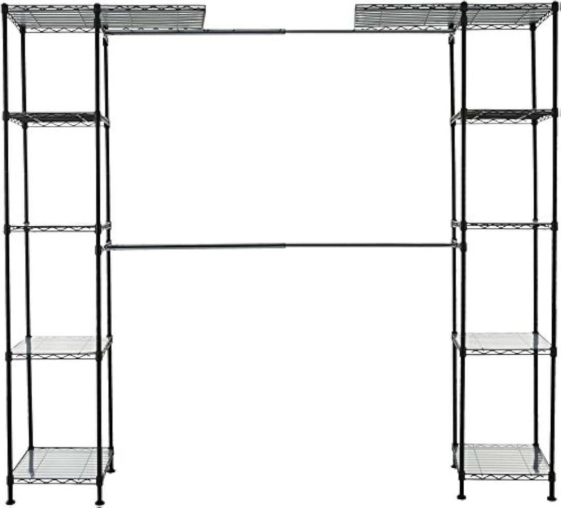 AmazonBasics - Sistema organizador de closet extensible