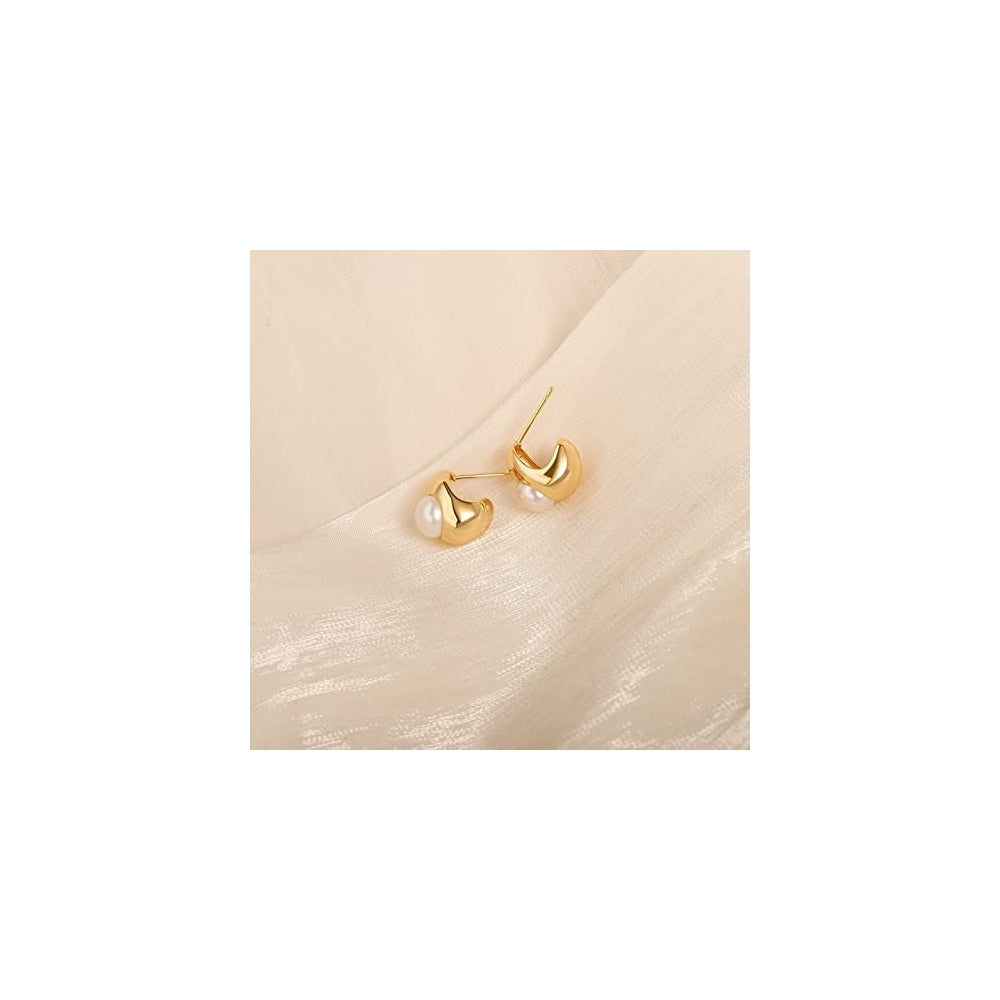 Aretes colgantes de plata con perlas cultivadas en agua