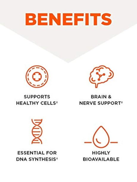 Bulletproof Methyl B-12, soporta células cerebrales saludables y sistema nervioso, menta, 60 pastillas