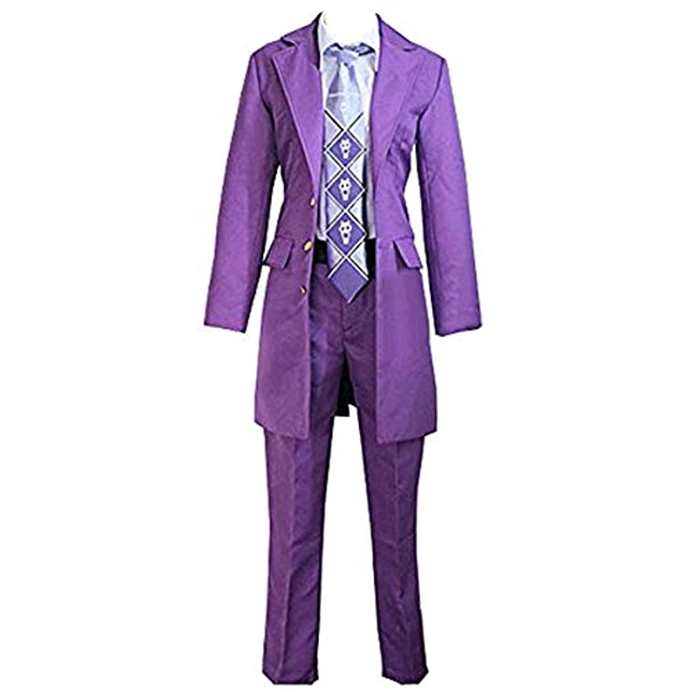 Disfraces Halloween Kira Yoshikage Purle chaqueta trajes traje hecho