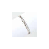 Pulseras  trenzada de plata de ley italiana