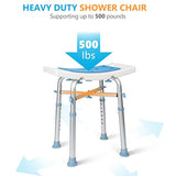 Silla de ducha resistente de 500 libras