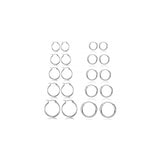 Aretes de acero inoxidable hipoalergénicos para mujeres