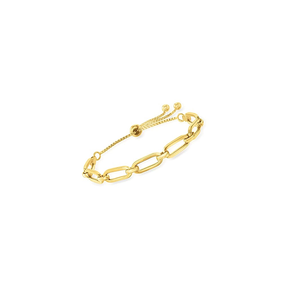 Pulseras italiana de oro de 18 quilates sobre papel