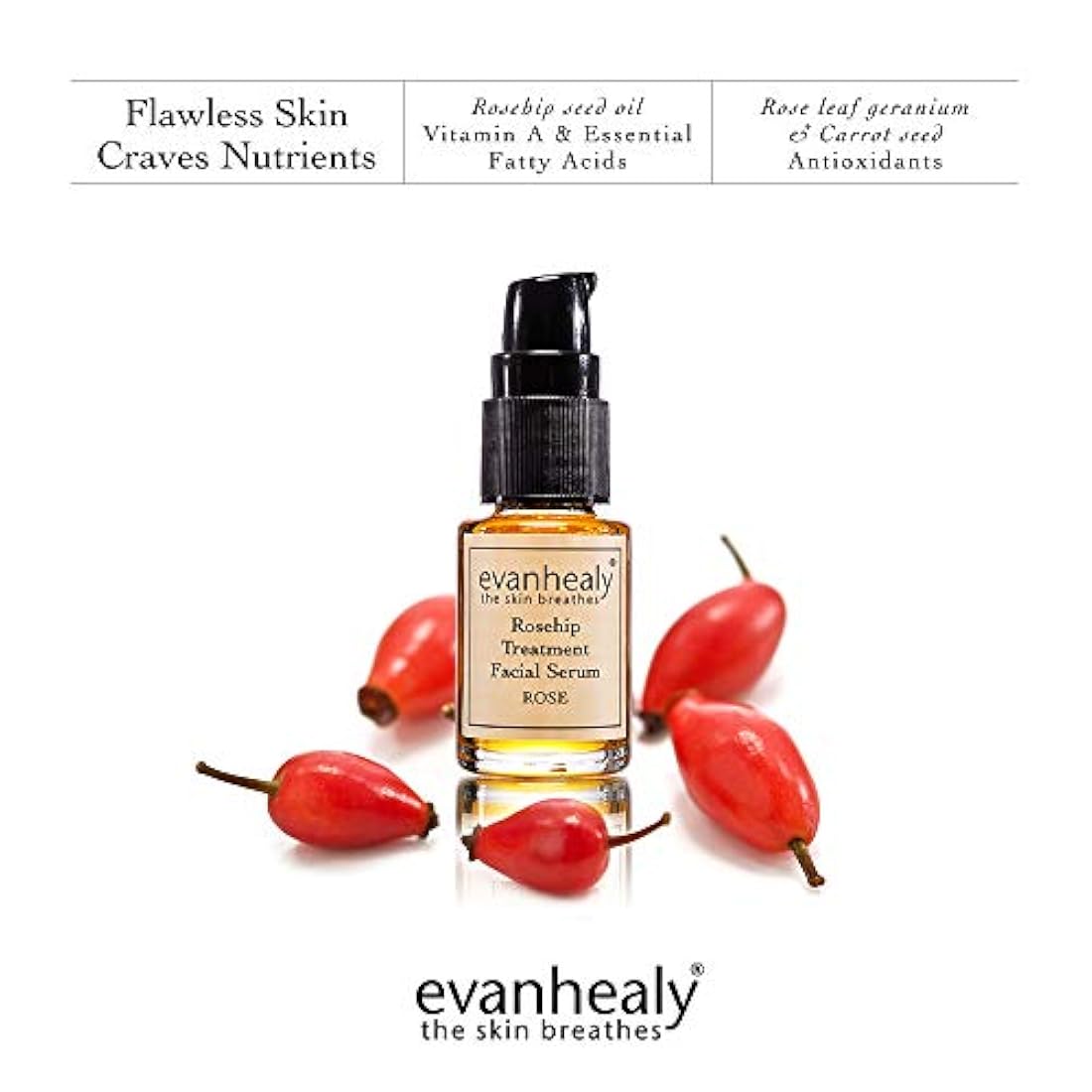 Aceite facial orgánico rosa mosqueta rosa