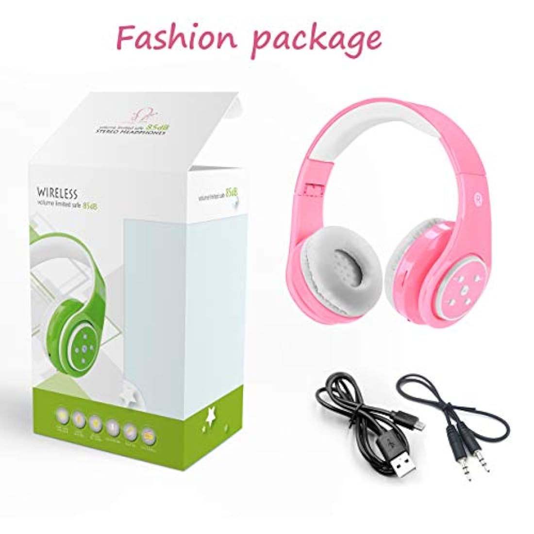 Woice - Auriculares inalámbricos Bluetooth para niños