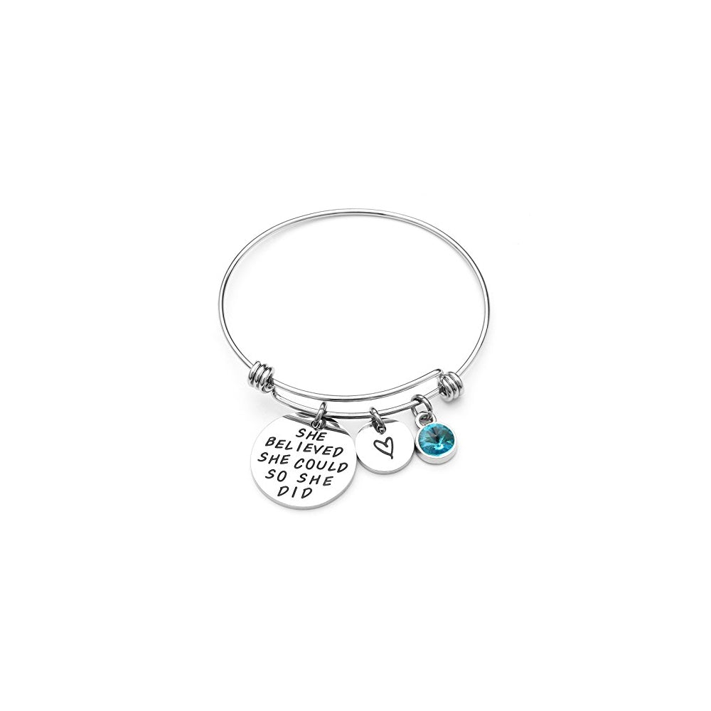 Pulseras y tobilleras expandible con abalorio de piedra