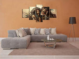 Yatsen Bridge Wolf - Pintura india americana (5 piezas)