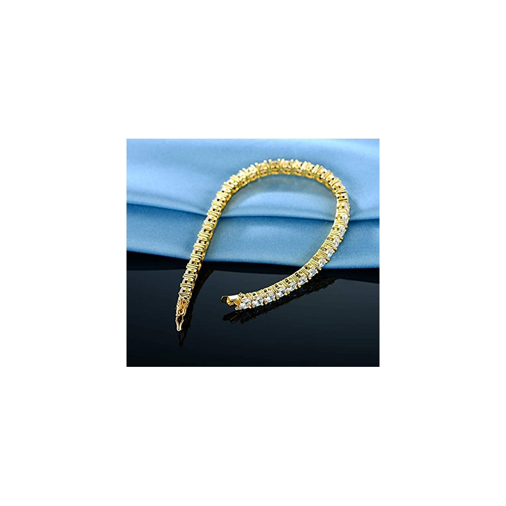 Pulseras y tobilleras de oro para hombres y mujeres chapadas