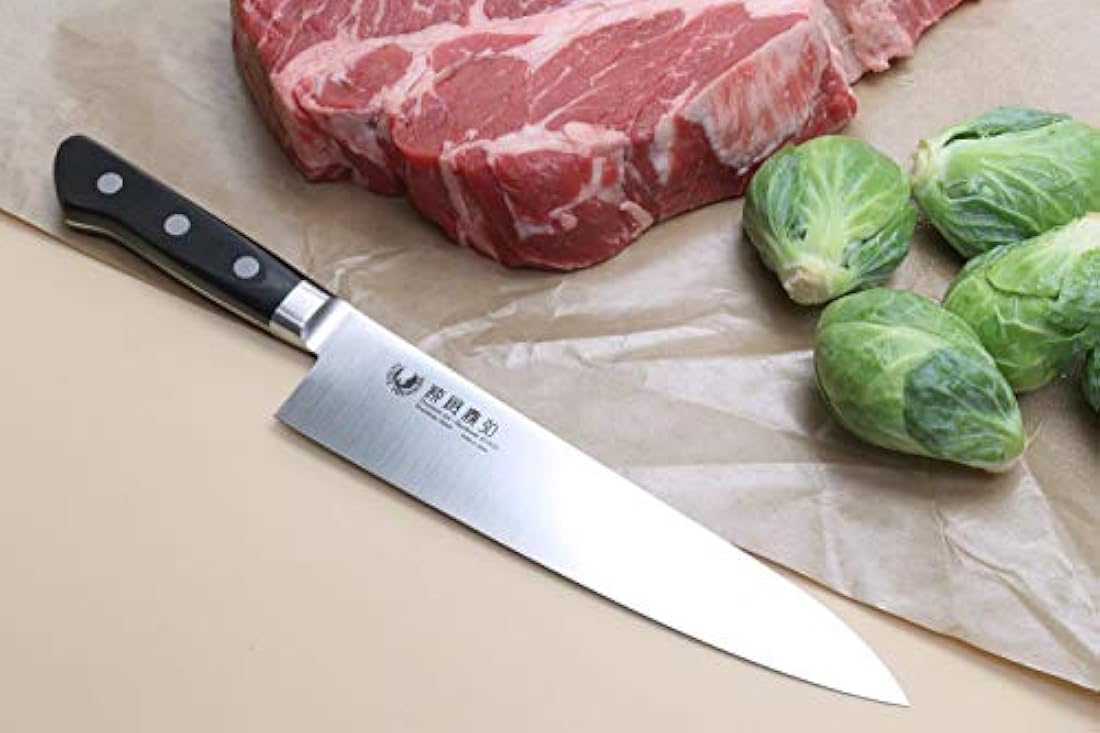 Yoshihiro Inox Gyuto japonés cuchillo de chef Plateado