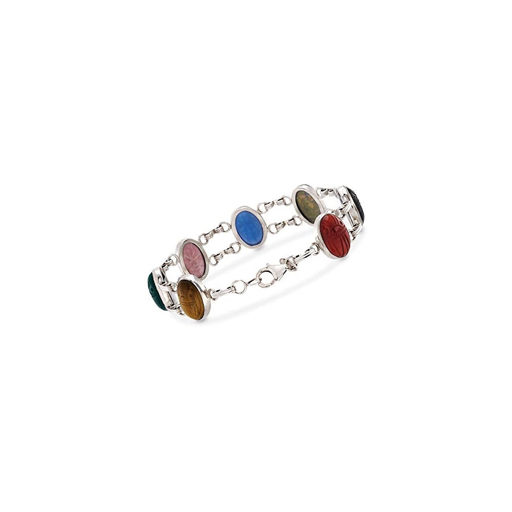 Pulseras de escarabajo en plata de ley