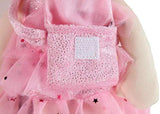 Muñeca de peluche con diente de princesa rosa