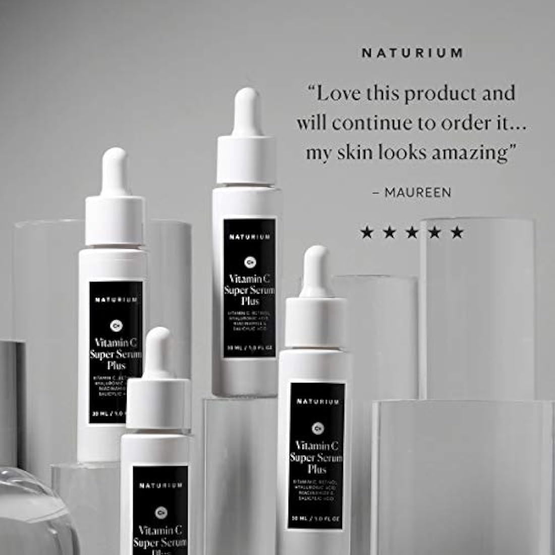 Suero facial Naturium con vitamina C