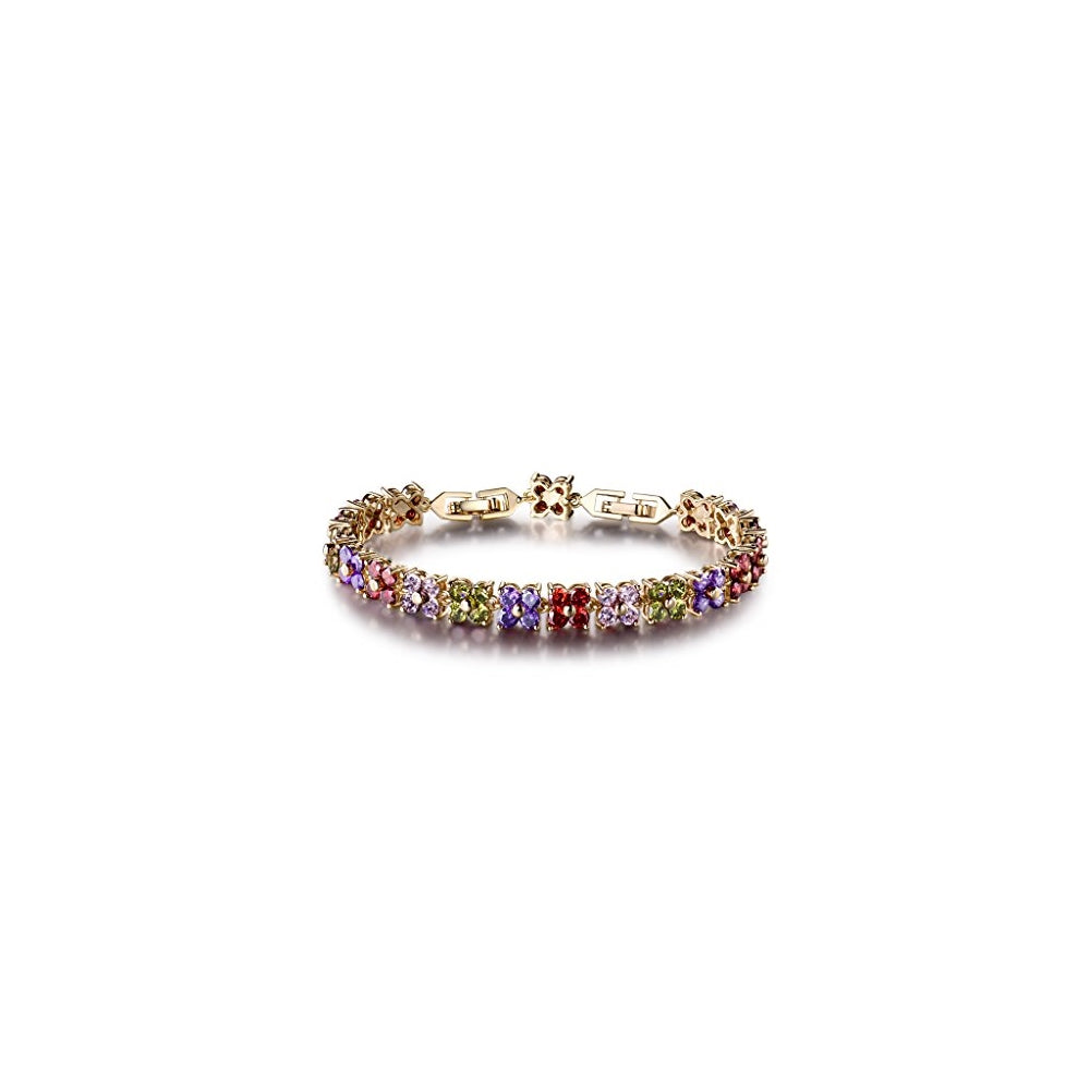 Pulseras y tobilleras de tenis con cristales de Swarovski