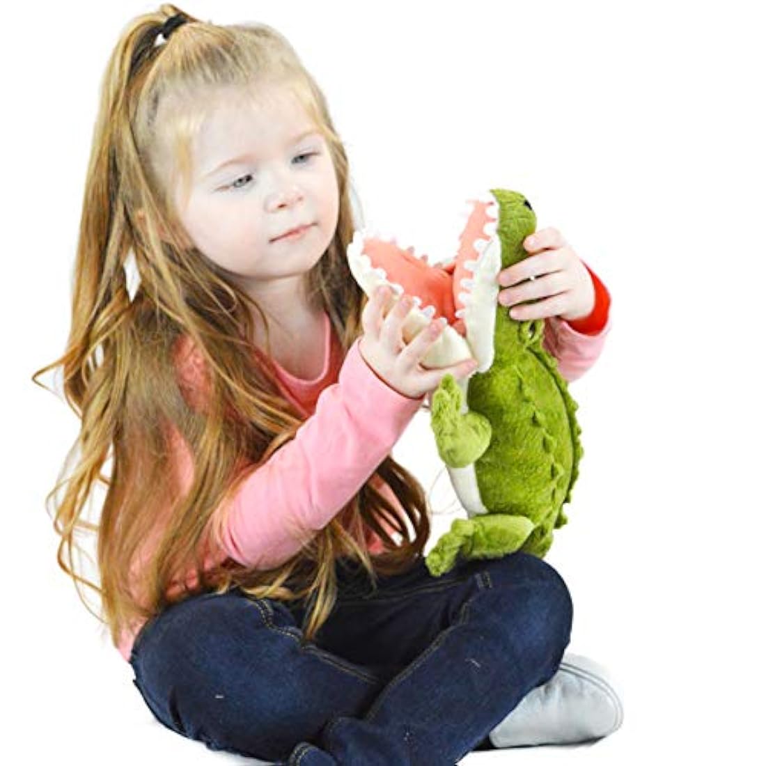 Peluche diseño de Cocodrilo Verde, 19.0in, VIAHART
