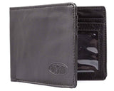 Cartera delgada de piel para hombre.