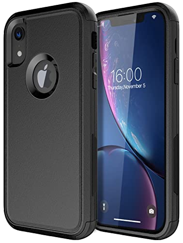 Diverbox for iPhone Xr Case [Shockproof] [Dropproof] [Dust-Proof],Heavy Duty Protection Phone Case Cover for Apple iPhone XR (Black)