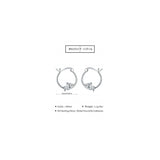 Aretes hipoalergénicos de plata para mujer