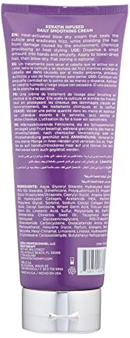 Crema suavizante diaria con infusión de queratina