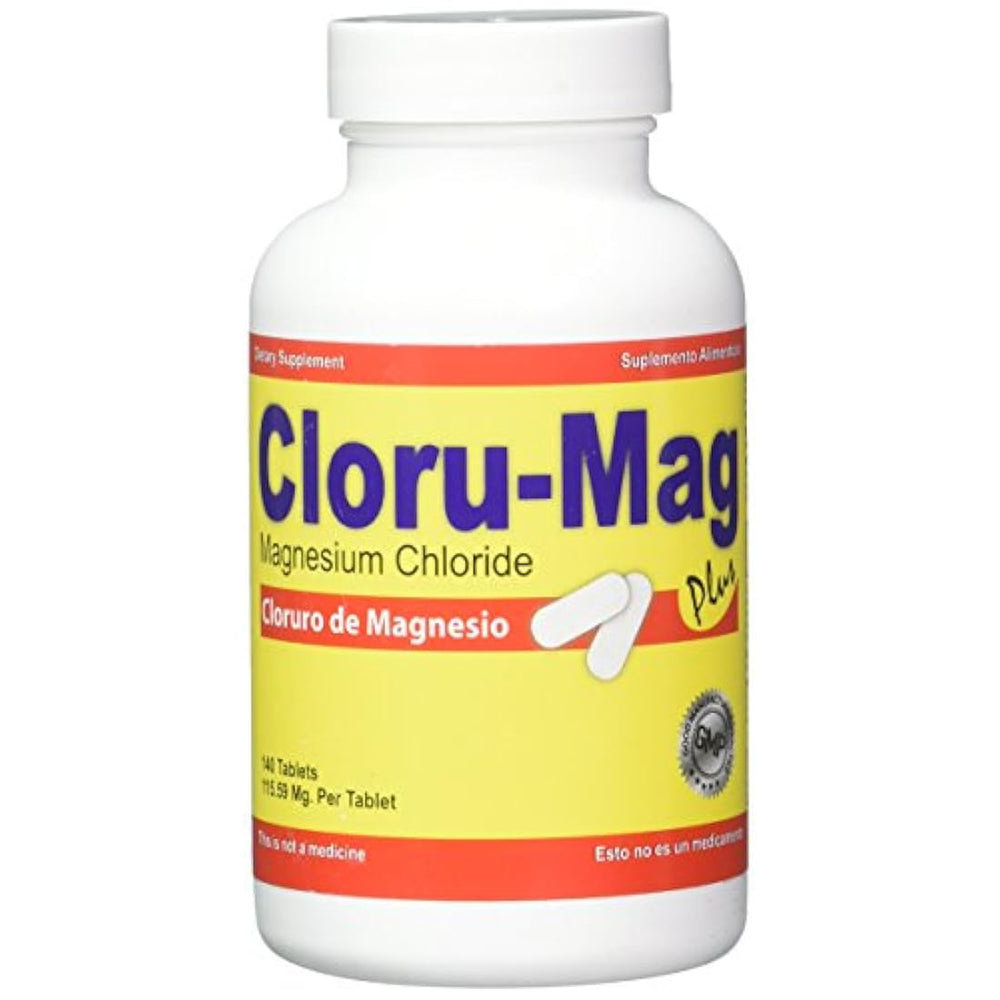 Cloru-Mag Plus - Cloruro de magnesio - 140 tabletas
