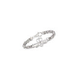 Pulseras bizantina de plata de ley