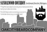 OakCityBeardCo. - Sandalwood Bourbon - Colonia sólida para hombre - 1 onza
