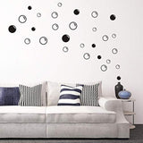90 adhesivos de pared grandes de burbujas de jabón.