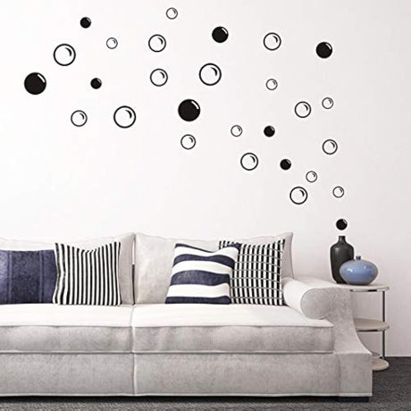 90 adhesivos de pared grandes de burbujas de jabón.