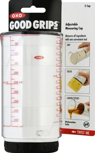 Taza Medidora Ajustable 2 Tazas OXO Good Grips, Modelo 1127500